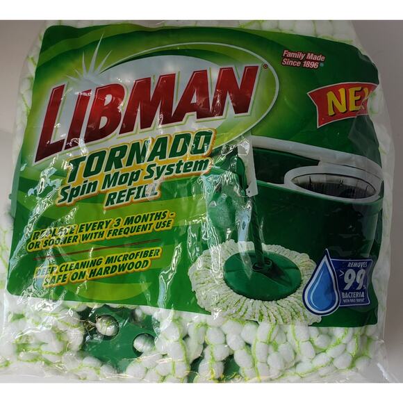 Libman Tornado Spin Mop System Refill Mop Head - Picture 1 of 7